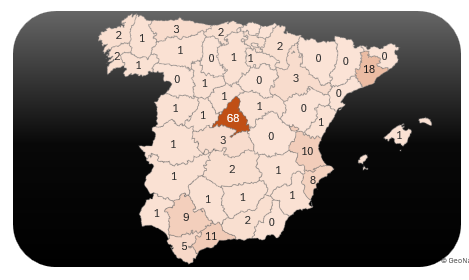 Mapa centros Brooklyn Fitboxing en España
