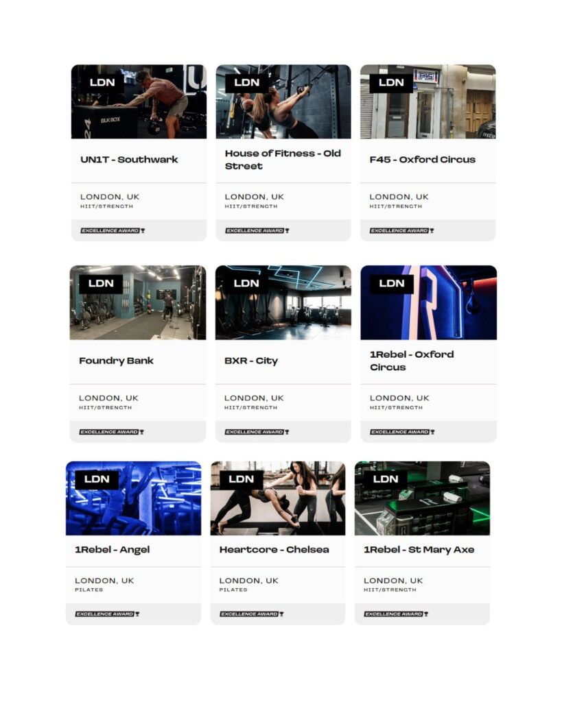 london fitness boutique